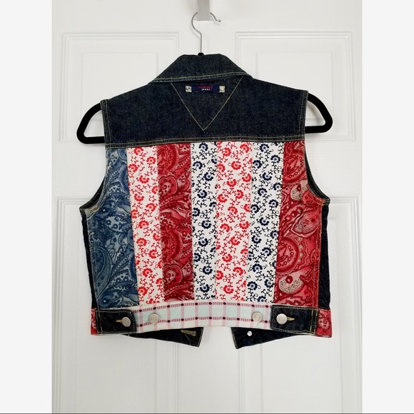 Vintage Y2K Tommy Hilfiger Denim Americana Vest - Picture 2 of 8